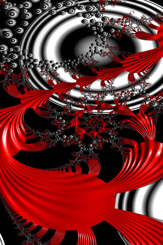 Crimson Waves of Fractal Art 🌊🔴