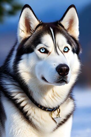 Majestic Siberian Husky 🐾❄️