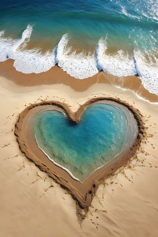 Love in the Sand ❤️🌊