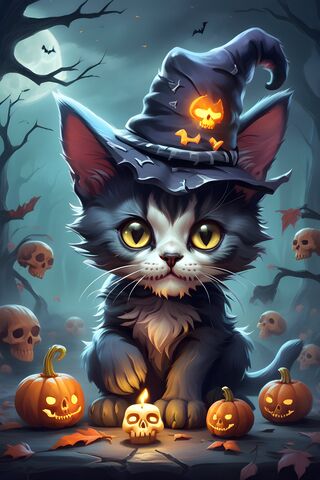 Halloween Kitten