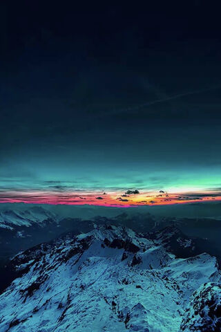 Majestic Mountain Sunse..