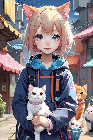 Cat Adventures in a Magical Town 🐾✨