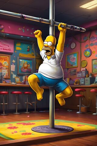 Homer’s Hilarious Dance..