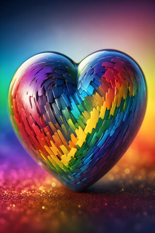 Heart In Multi Colors