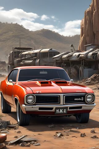 Classic Muscle Car in a..