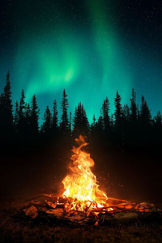 Dancing Flames Under th..