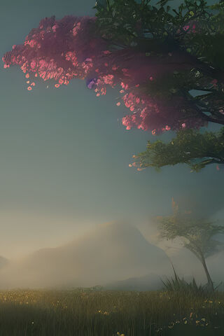Serene Blossoms at Dawn 🌸🌄