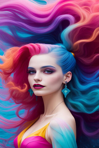 Vibrant Waves of Color ..