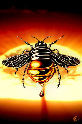 Sweet Love in Flight 🍯🐝