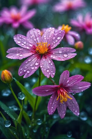 Dewy Delights: A Floral Symphony 🌸💧