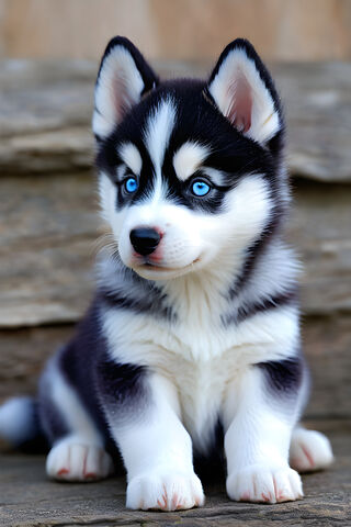 Adorable Siberian Husky Puppy