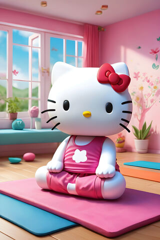 Hello Kitty's Yoga Retr..