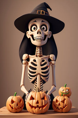 Spooky Skeleton Witch �..