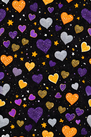 Hearts,Stars and Swirls