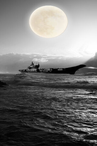 Moonlit Voyage 🌕🚢