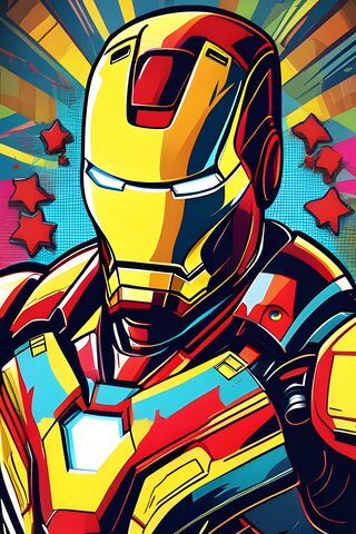 Vibrant Iron Man Art 🎨✨
