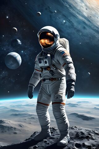 Astronaut in the Cosmic Frontier 🌌🚀