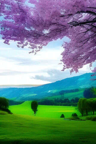 Serene Spring Landscape..