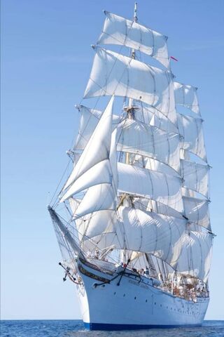 Majestic Tall Ship Sailing the Open Sea ⛵🌊