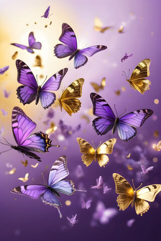 Its Your Golden Hour In Purple Haze & The Butterflies