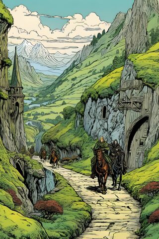 Enchanted Journey Through the Valley 🌄🐴