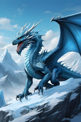 Majestic Ice Dragon 🐉❄️