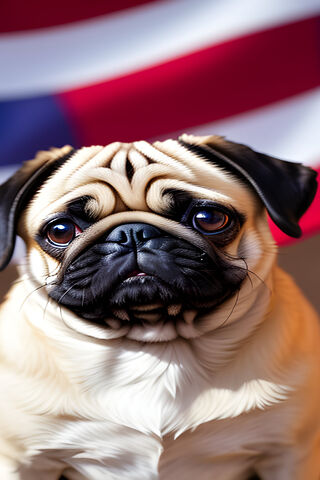 Pug Patriot 🐶🇺🇸