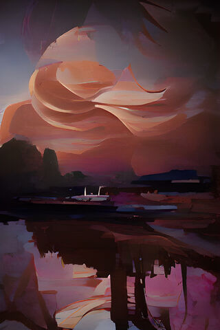 Dreamy Sunset Reflectio..