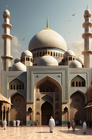 Majestic Mosque at Dawn..