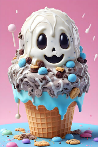 Ice Cream Melting Ghost