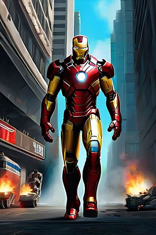 Iron Man Strides Throug..