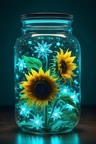 Jarred Sunflowers