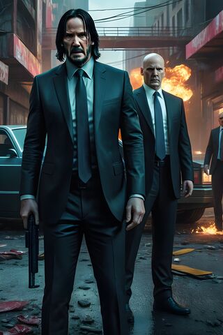 John Wick and Agent 47