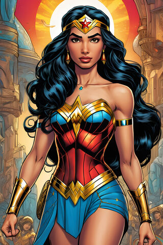 Jasmine As Wonder Woman.