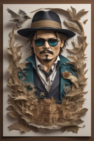Artistic Portrait of a Mysterious Figure 🎩✨