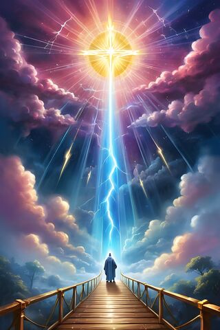 Jesus Ascending To Heaven
