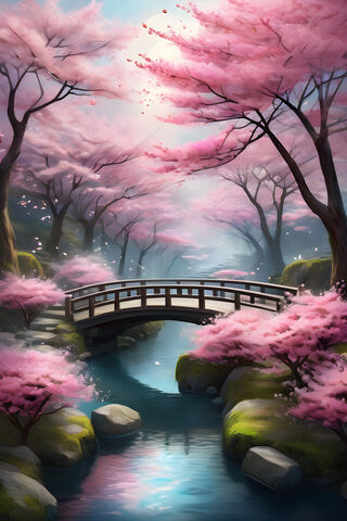 Japanese Cherry Blossom Garden