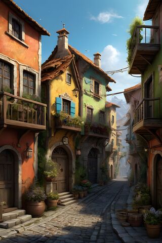 Charming Streets of Garza Village 🌼🏡