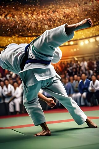 Epic Judo Throw in Acti..