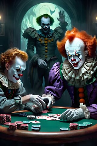 Joker Came Dressed Up For Clown Party