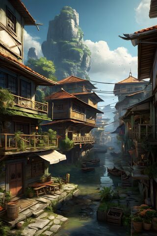 Tranquil Waters of a Fa..