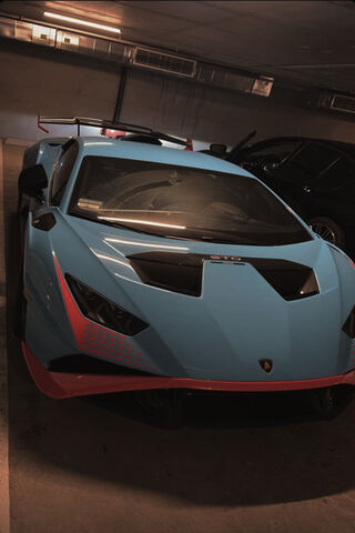 Stunning Lamborghini in a Parking Garage 🚗💨