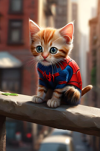 Super Kitty in Action! ..