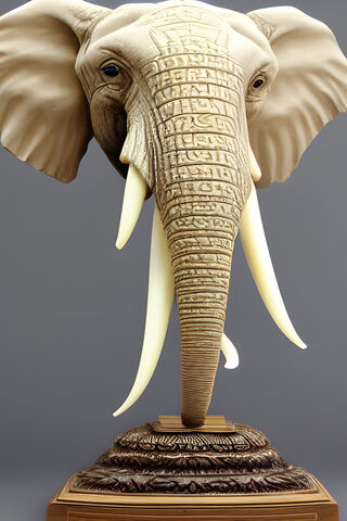 Majestic Elephant Sculpture 🐘✨