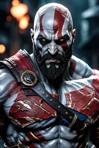 Kratos Mixed With Mortal Kombat