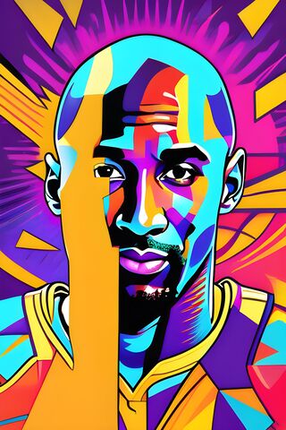 Vibrant Tribute to a Legend 🌟🏀