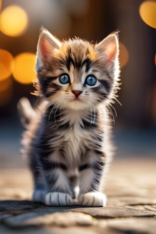 Adorable Fluffy Kitten ..