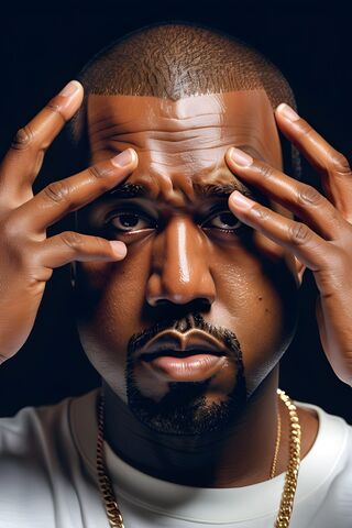 Kanye West Thinking Hard