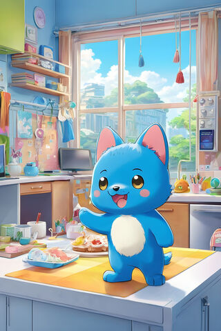 Kawaii Bluey: A Cheerfu..