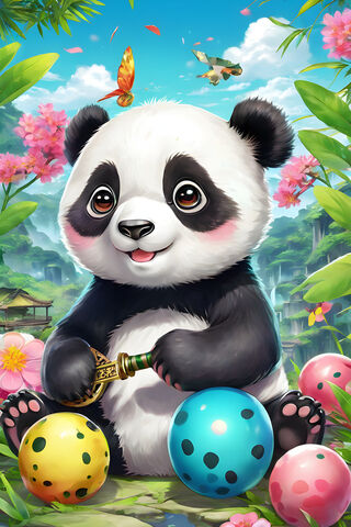 Playful Panda Adventure..